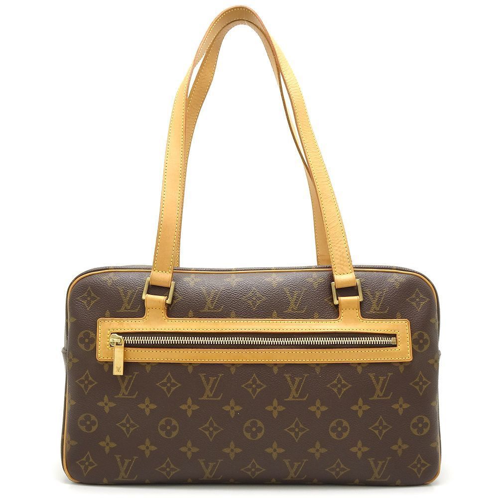 Louis Vuitton Monogram Cite GM Shoulder Bag Brown